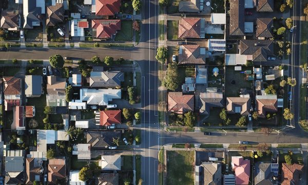 top-view photography of houses at daytime
